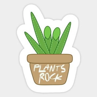 Plants Rock Sticker